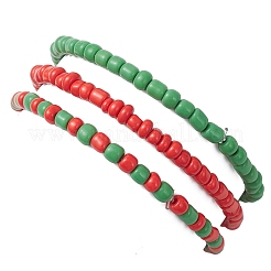3шт. браслеты из стеклянных бусин&nbsp;BJEW-JB12440