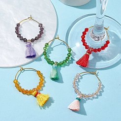 Нейлоновые кисточки для бокалов для вина AJEW-JO00237