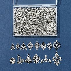 120 шт. 14 стиля тибетского стиля сплава цветочный узел звенья/соединители&nbsp;TIBE-FS0003-27