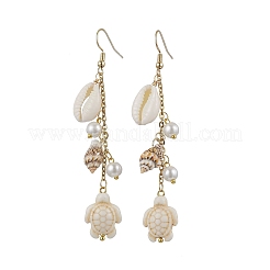 2 пара сережек-подвесок в виде звезды и черепахи из нержавеющей стали 304 EJEW-JE06400