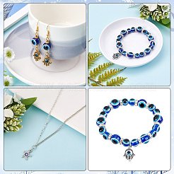 Kit de fabrication de bracelet de perles diaboliques mauvais œil&nbsp;DIY-NB0006-18
