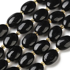 Натуральный черный турмалин бисер нитей G-H005-A17-02