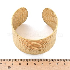 Браслеты-манжеты из нержавеющей стали 304 для женщин&nbsp;AJEW-P127-24G