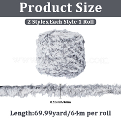 2 Rolle 2 Farben Polyester- und Nylongarn&nbsp;OCOR-CY0002-40B