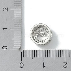 Покрытие стойки латунь микропаве прозрачные кубические циркониевые бусины KK-A220-07P