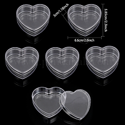 Scatole regalo portaoggetti in acrilico a cuore&nbsp;CON-WH0095-47