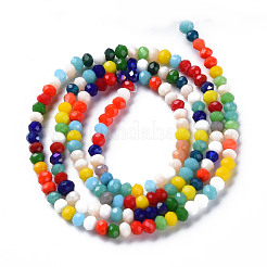 Cuentas de vidrio facetado hebras&nbsp;GLAA-S197-001A-A01