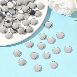 Не тускнеющие плоские круглые чашки из нержавеющей стали 304 с гладким краем&nbsp;X-STAS-S028-28