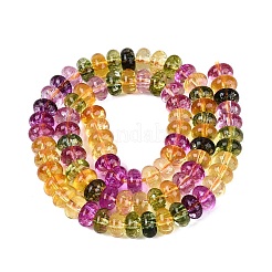 Fili di perline di vetro trasparenti screpolate&nbsp;GLAA-N074-02A-03