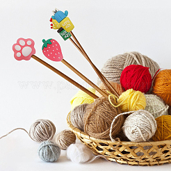 30шт 10-х стильный силиконовый чехол для спиц AJEW-CA0003-98