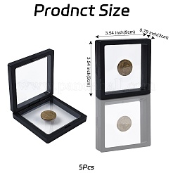 5 шт. квадратная прозрачная полиэтиленовая тонкая пленка подвесная коробка для ювелирных изделий&nbsp;CON-FS0001-19C