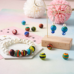 12шт 6 цвета ручной работы матовые бусины лэмпворк&nbsp;LAMP-BT0001-02