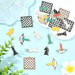 24шт 12 стиля подвески из сплава с эмалью&nbsp;ENAM-YW0008-54