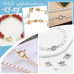 1 шт. 925 больших серебряных застежки-кольца с пружиной STER-NB0001-12B