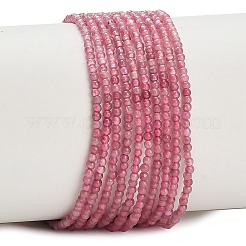 Natürliche rosa Turmalin Perlen Stränge&nbsp;G-A322-A05-2mm