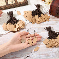 500 шт. пустые ценники из крафт-бумаги со шнуром CDIS-TA0001-44