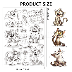 Изготовленные на заказ пластиковые прозрачные штампы из ПВХ DIY-WH0618-0186