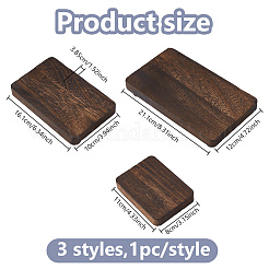 3 unidad de bandejas elevadoras de madera de 3 tamaños para organizador de escritorio&nbsp;ODIS-WH0043-280