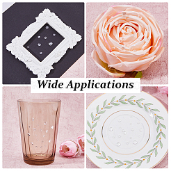 Пластиковые самоклеящиеся наклейки со стразами DIY-WH0430-637