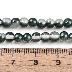 Fili di perle di vetro trasparenti con vernice da forno&nbsp;DGLA-N011-4mm-07