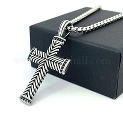 Винтажный хип-хоп крестик-подвеска из нержавеющей стали 304 для мужчин и женщин.&nbsp;ZR0074