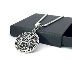 Ожерелья из нержавеющей стали с подвеской в виде звезды хип-хопа для мужчин и женщин KT6761