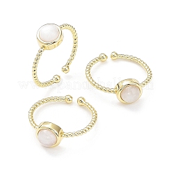 Кольца из природного камня из драгоценных камней RJEW-E074-01G