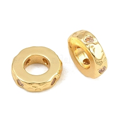 Laiton micro pavé de perles de zircone cubique claires&nbsp;KK-CBA78C7-25G