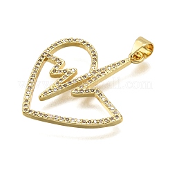 Латунные микро проложить кубического циркония подвески&nbsp;KK-K401-06B-G