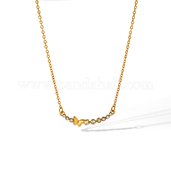 Женский комплект из серег и кулона-бабочки в форме луны из нержавеющей стали 304 JP4226