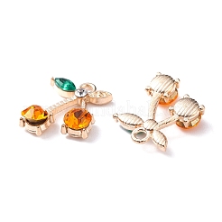 Подвески из сплава и страза&nbsp;ALRI-WH0005-12E