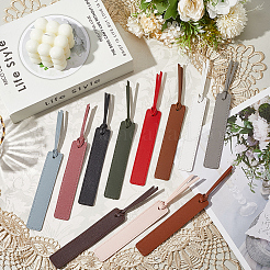 11 шт. 11-х цветные закладки из искусственной кожи AJEW-SP0002-30