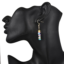 Болтающийся серьги оболочки естественно&nbsp;EJEW-JE06586