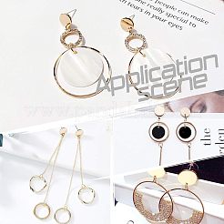Accesorios para pendientes de botón de acero inoxidable 304 con revestimiento al vacío de PVD&nbsp;STAS-UN0012-61A