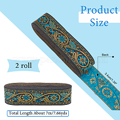 Rubans de polyester de broderie de style ethnique&nbsp;OCOR-WH0063-30A