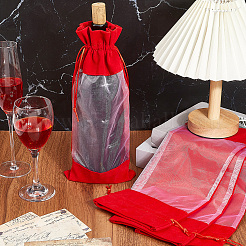 Бархатные мешочки для упаковки бутылок вина&nbsp;ABAG-WH20013-11D