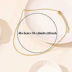 Collane con ciondolo a forma di foglia in acciaio inossidabile 304 per donna&nbsp;DL2370-1