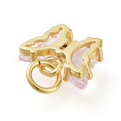 Кулон из латуни с прозрачным кубическим цирконием&nbsp;ZIRC-P079-B01-11