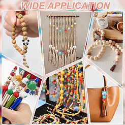 120 шт. 12 стиля натуральных деревянных европейских бусин WOOD-NB0002-78