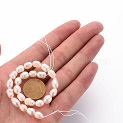 Нити из натурального культивированного пресноводного жемчуга&nbsp;X1-PEAR-S012-41E