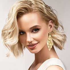 20 шт. латунные серьги-гвоздики KK-BC0008-36