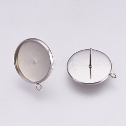 Серьги-гвоздики из нержавеющей стали 202 STAS-I088-D-01P