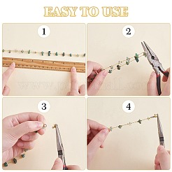 Цепочки из бисера с фишками натурального аметиста CHC-SZ0001-62H