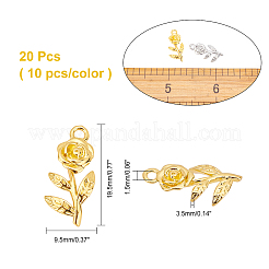 20шт 2 цвета латунные подвески&nbsp;KK-AR0002-20