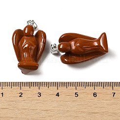 Natürliche rote Jaspis Anhänger&nbsp;G-C095-03P-09