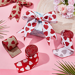 Тема ко дню святого валентина 3 рулон 3-х цветная полиэстеровая лента&nbsp;OCOR-WR0001-83