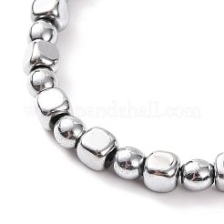 Ожерелья круглой и кубической формы из синтетического немагнитного гематита с бусинами NJEW-Q341-07