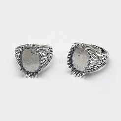 Регулируемые настройки для кольца-солитера из стерлингового серебра 925 пробы в Таиланде STER-P033-30AS