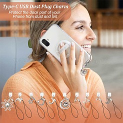 20 шт. 10-х стильных ремешка для мобильного телефона из сплава&nbsp;HJEW-OC00109