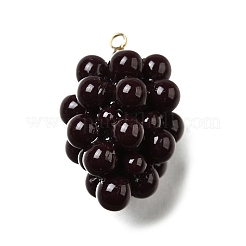 Подвески из акрила из виноградной латуни&nbsp;OACR-R006-05G-02